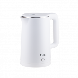 IONA 1.8L Cool Touch Stainless Steel Kettle White